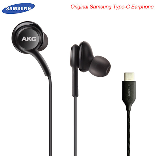 Auricular Samsung Akg Tipo C Original Negro/ Note 10 - alta señal