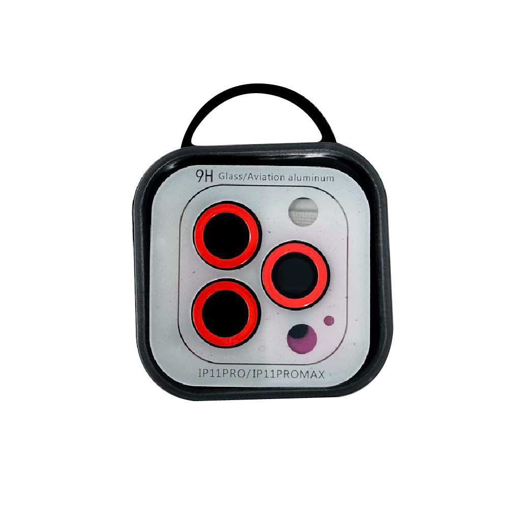 Protector Templado Camara Circulo Rojo Iphone 11 Pro/11 Pro Max - alta señal